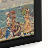 Modern Wall Art of Vibrant Beach Scene - Contemporary Coastal Design