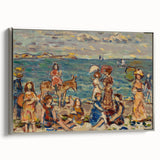 Modern Wall Art of Vibrant Beach Scene - Contemporary Coastal Design
