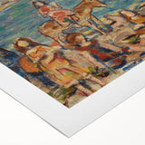 Modern Wall Art of Vibrant Beach Scene - Contemporary Coastal Design