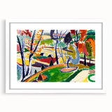 Modern Wall Art of Vibrant Abstract Landscape - Contemporary Design