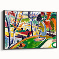 Modern Wall Art of Vibrant Abstract Landscape - Contemporary Design
