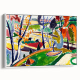 Modern Wall Art of Vibrant Abstract Landscape - Contemporary Design