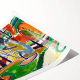 Modern Wall Art of Vibrant Abstract Landscape - Contemporary Design