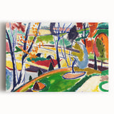 Modern Wall Art of Vibrant Abstract Landscape - Contemporary Design