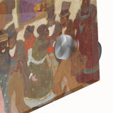 Modern Wall Art of Vibrant Dance Celebration - Abstract Contemporary Style