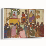 Modern Wall Art of Vibrant Dance Celebration - Abstract Contemporary Style