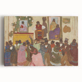 Modern Wall Art of Vibrant Dance Celebration - Abstract Contemporary Style