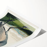 Famous Romantic Era Art - Hooping Crane Illustration Canvas Print