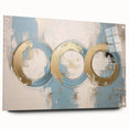 Abstract geometric acrylic glass design in a side view, showcasing vibrant colors and sharp angles, secured with stylish pins for modern decor.