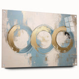 Abstract geometric acrylic glass design in a side view, showcasing vibrant colors and sharp angles, secured with stylish pins for modern decor.