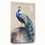 Acrylic glass artwork showcasing a vibrant animal design in a side view, featuring intricate details and a glossy finish, ideal for modern home decor.