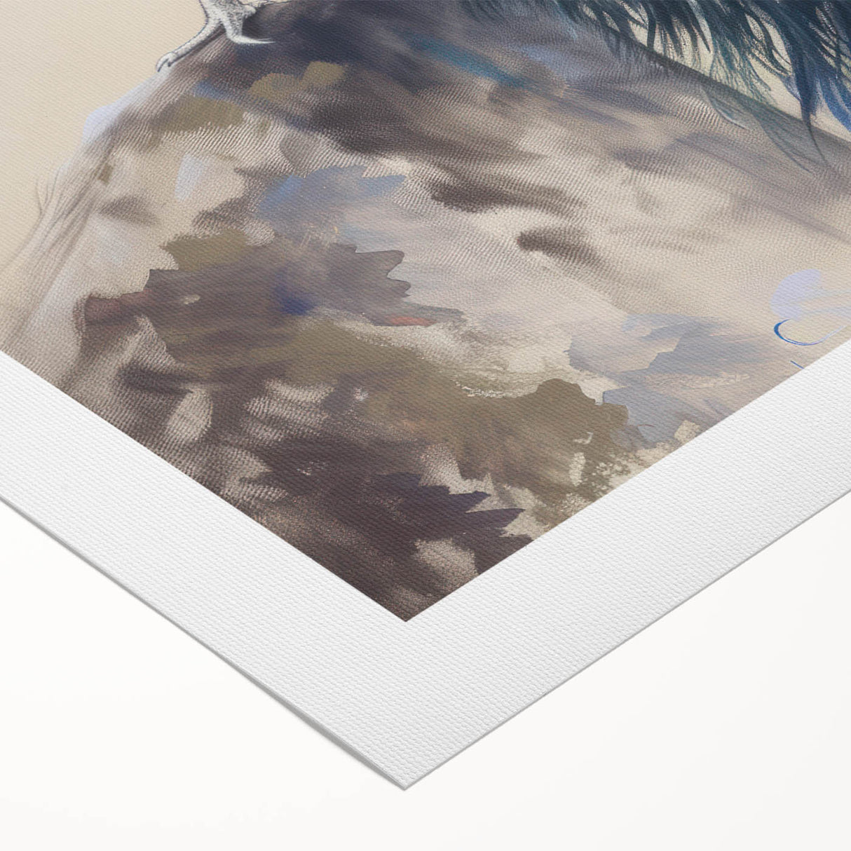 Rolled canvas displaying vibrant African animal designs in rich colors, elegantly packaged in a protective cardboard tube for easy transport and display.