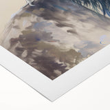 Rolled canvas displaying vibrant African animal designs in rich colors, elegantly packaged in a protective cardboard tube for easy transport and display.