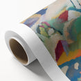 Modern Wall Art - Colorful Abstract Landscape with Church - Art Print