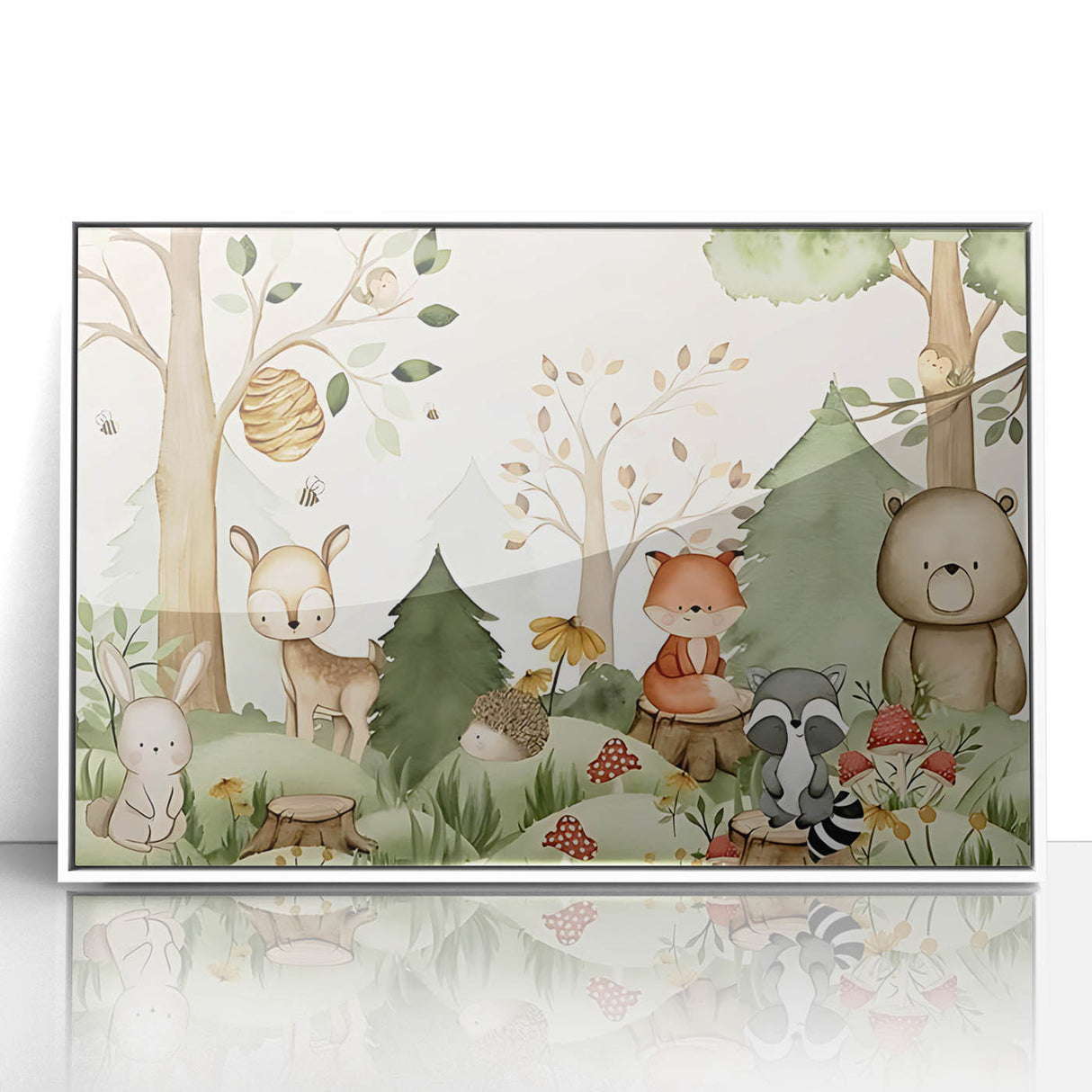 Woodland Animals Nursery Wall Art - Kids Room Prints & Decor