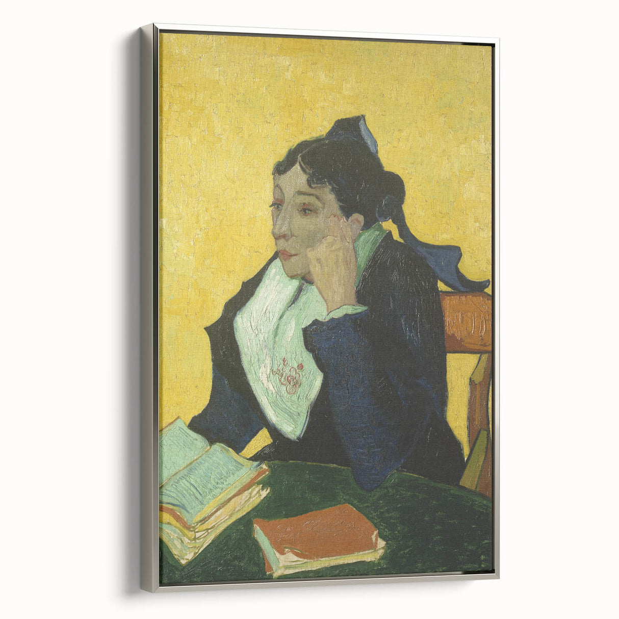 Landscape art painting depicting a vibrant, colorful scene on a framed canvas, ideal for adding a vintage touch to any room.