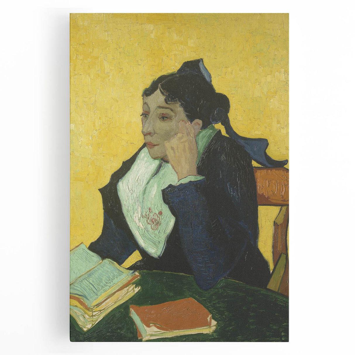 Black and white stretched canvas of Van Gogh's 'Starry Night' interpretation, ideal for kitchen wall art or bedroom ambiance.