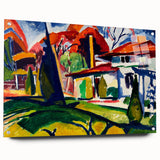 Modern Wall Art of Colorful Abstract Architecture - Bold Contemporary Style