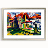 Modern Wall Art of Colorful Abstract Architecture - Bold Contemporary Style