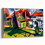 Modern Wall Art of Colorful Abstract Architecture - Bold Contemporary Style