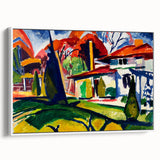 Modern Wall Art of Colorful Abstract Architecture - Bold Contemporary Style