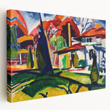 Modern Wall Art of Colorful Abstract Architecture - Bold Contemporary Style