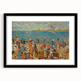 Modern Wall Art of Vibrant Beach Scene - Abstract Coastal Design