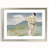 Modern Wall Art of Abstract Pilgrim Scene - Minimalist Contemporary Style