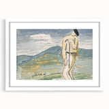 Modern Wall Art of Abstract Pilgrim Scene - Minimalist Contemporary Style