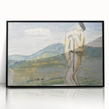 Modern Wall Art of Abstract Pilgrim Scene - Minimalist Contemporary Style