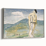 Modern Wall Art of Abstract Pilgrim Scene - Minimalist Contemporary Style