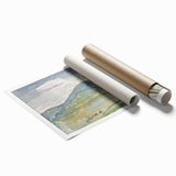 Modern Wall Art of Abstract Pilgrim Scene - Minimalist Contemporary Style