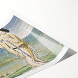 Modern Wall Art of Abstract Pilgrim Scene - Minimalist Contemporary Style