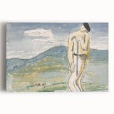 Modern Wall Art of Abstract Pilgrim Scene - Minimalist Contemporary Style