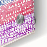 Modern Wall Art - Abstract Old City in Vibrant Geometric Patterns