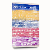 Modern Wall Art - Abstract Old City in Vibrant Geometric Patterns