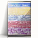 Modern Wall Art - Abstract Old City in Vibrant Geometric Patterns