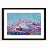 Modern Wall Art of Vibrant Ocean Coast - Abstract Contemporary Style