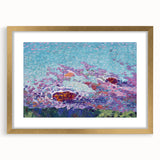 Modern Wall Art of Vibrant Ocean Coast - Abstract Contemporary Style