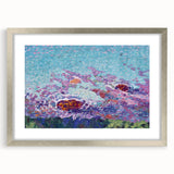 Modern Wall Art of Vibrant Ocean Coast - Abstract Contemporary Style
