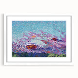 Modern Wall Art of Vibrant Ocean Coast - Abstract Contemporary Style
