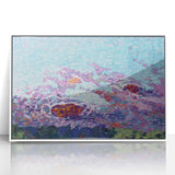 Modern Wall Art of Vibrant Ocean Coast - Abstract Contemporary Style