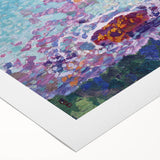 Modern Wall Art of Vibrant Ocean Coast - Abstract Contemporary Style