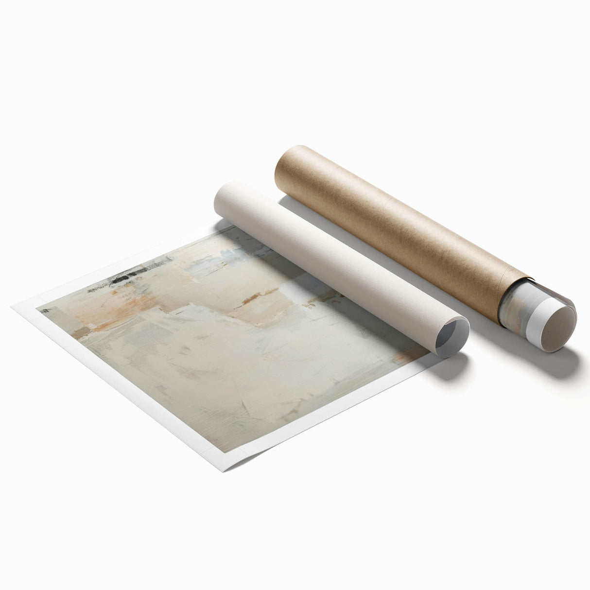 Modern Dining Room Art - Neutral Abstract Framed Dining Room Prints