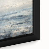 Close-up of a framed abstract landscape wall art piece showcasing vibrant colors and intricate textures, perfect for modern home decor or office spaces.