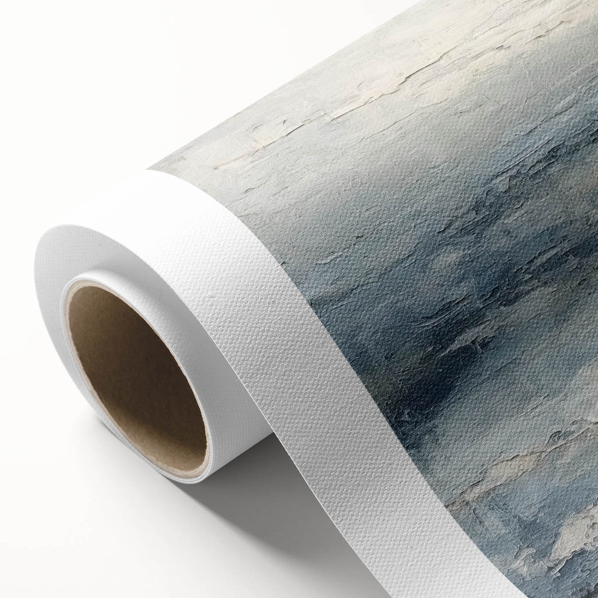 Abstract landscape wall art on rolled canvas showcasing vibrant colors and intricate patterns, ideal for modern home decor. Packaged securely in a durable tube.