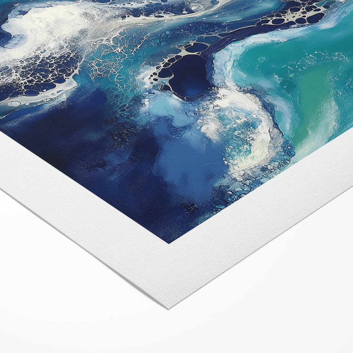 Fluid Acrylic Wall Decor – Coastal Tide Abstraction