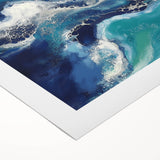 Fluid Acrylic Wall Decor – Coastal Tide Abstraction