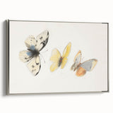 Framed canvas artwork depicting a vibrant animal design, showcased from the side in a sleek silver frame, perfect for enhancing modern home decor.