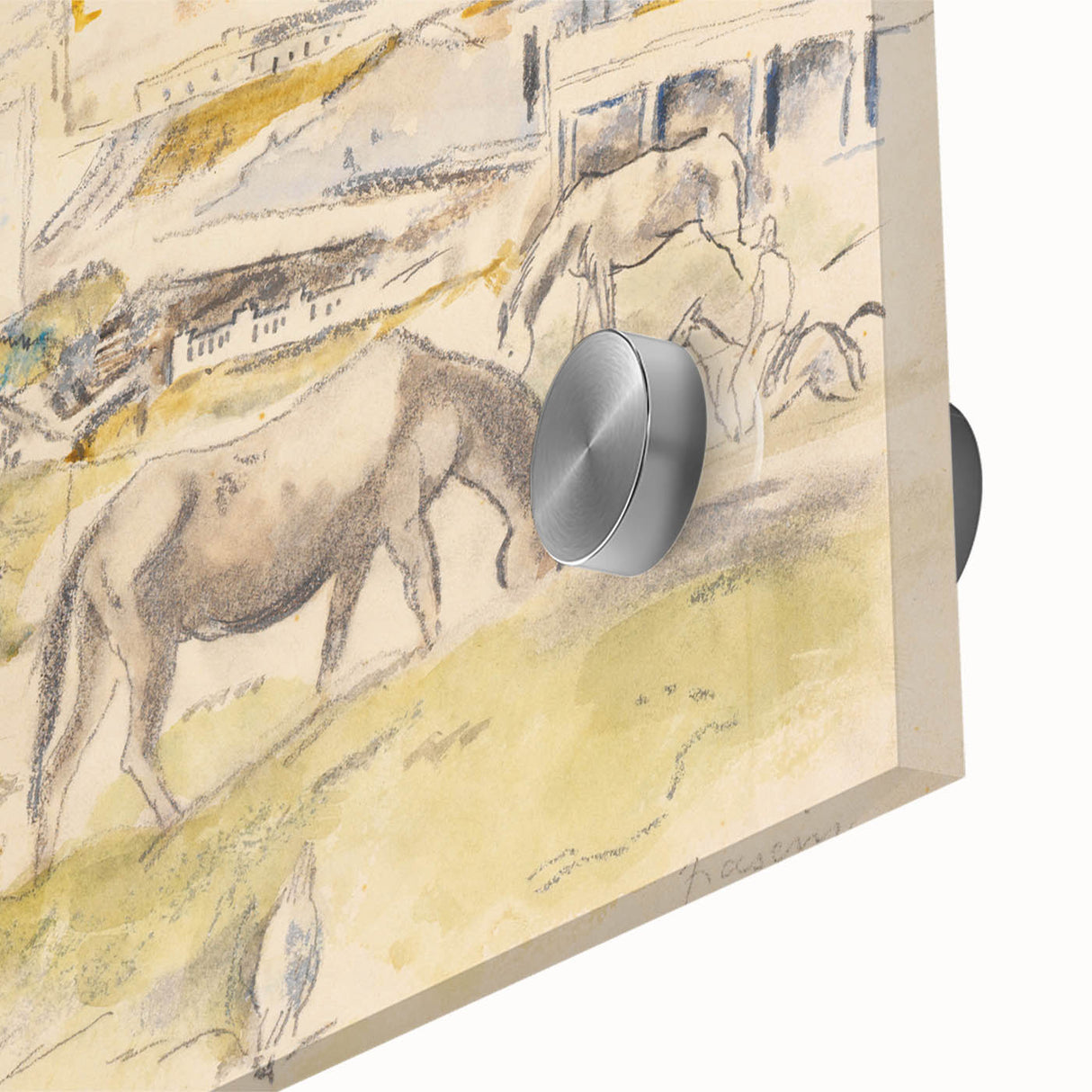 Expressionist Art - Horses in Landscape by Jules Pascin